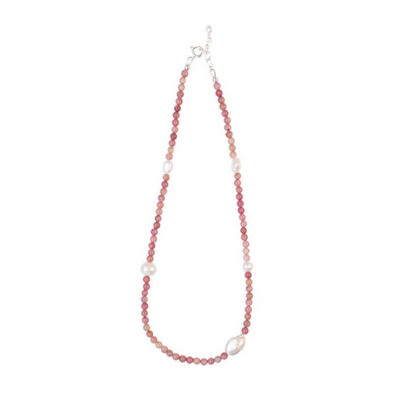 Prairie Pansy Necklace - Pink