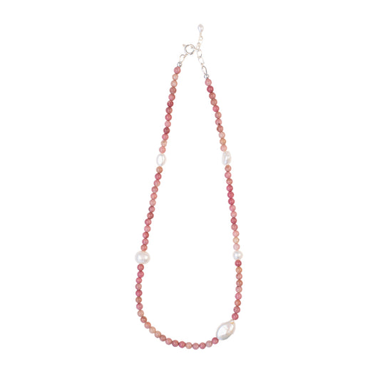 Prairie Pansy Necklace - Pink