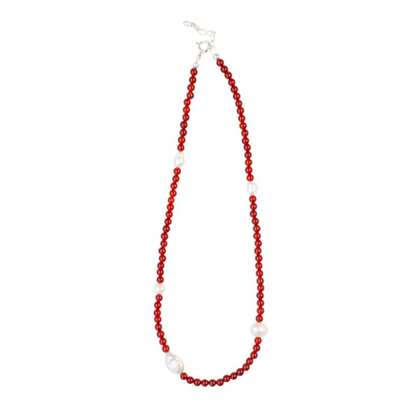Prairie Pansy Necklace - Red