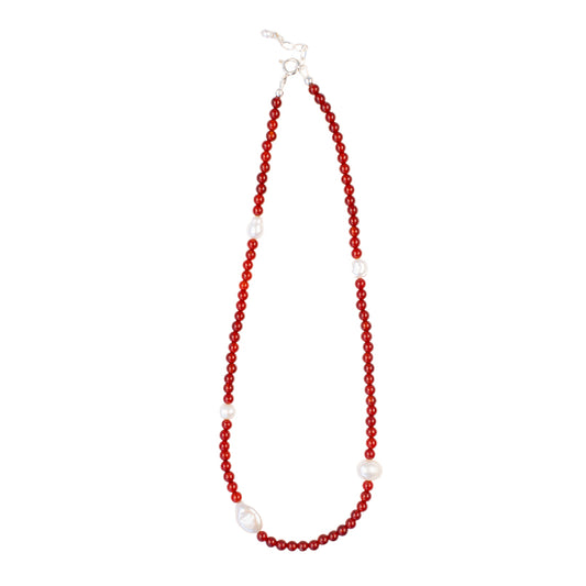Prairie Pansy Necklace - Red
