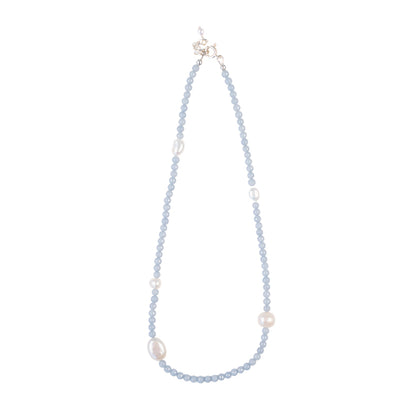 Prairie Pansy Necklace - Pale Blue