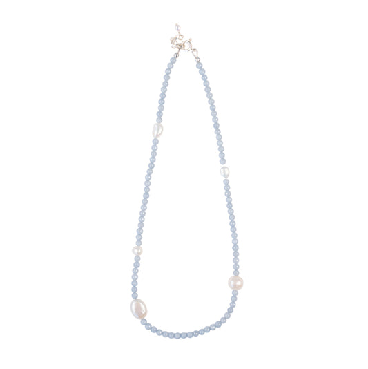 Prairie Pansy Necklace - Pale Blue