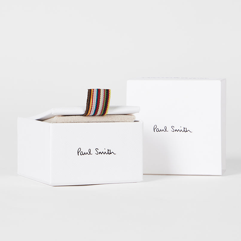Paul Smith Cufflinks Signature Stripe Button