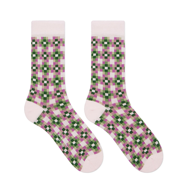 Paul Smith Socks Nadia Tiles Pink