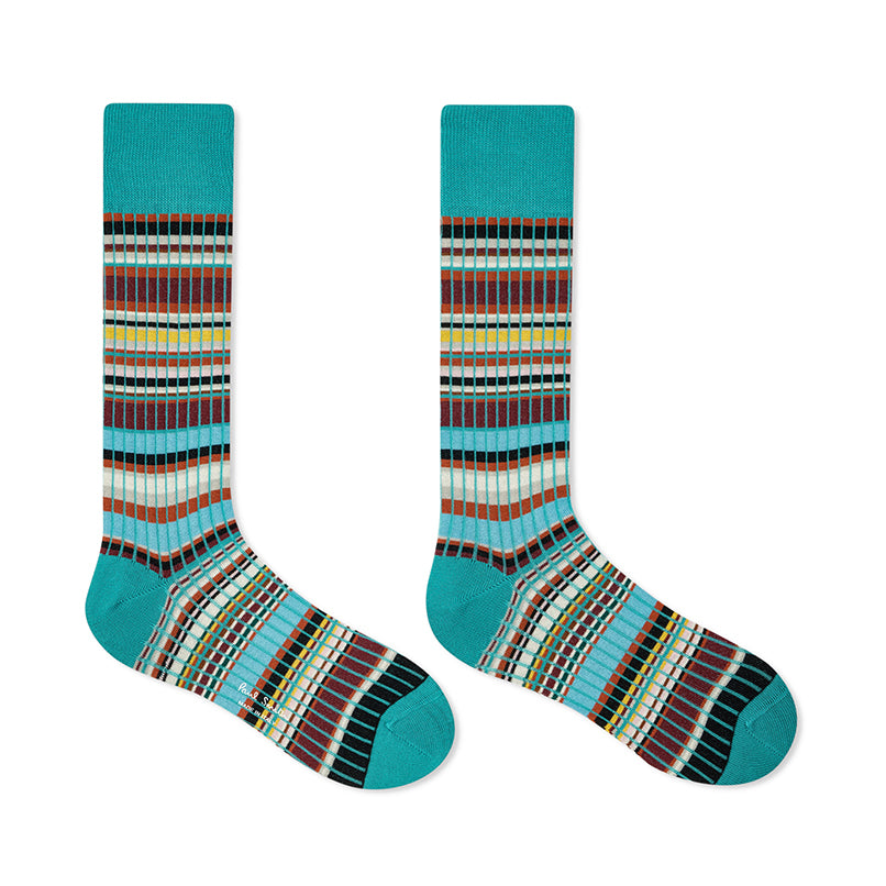 Paul Smith Socks Signature Stripe Turquoise