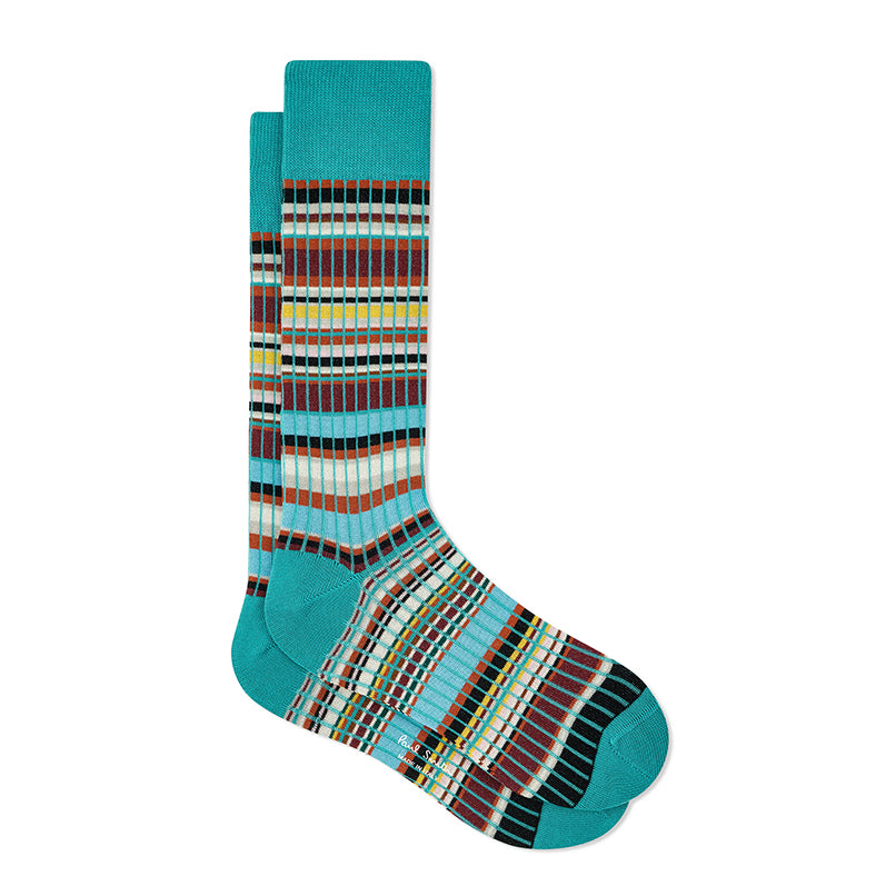 Paul Smith Socks Signature Stripe Turquoise