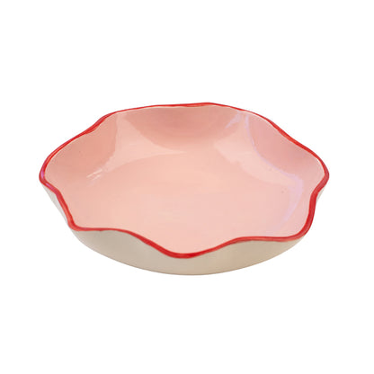 Formantics Ruffle Bowl Pink & Red
