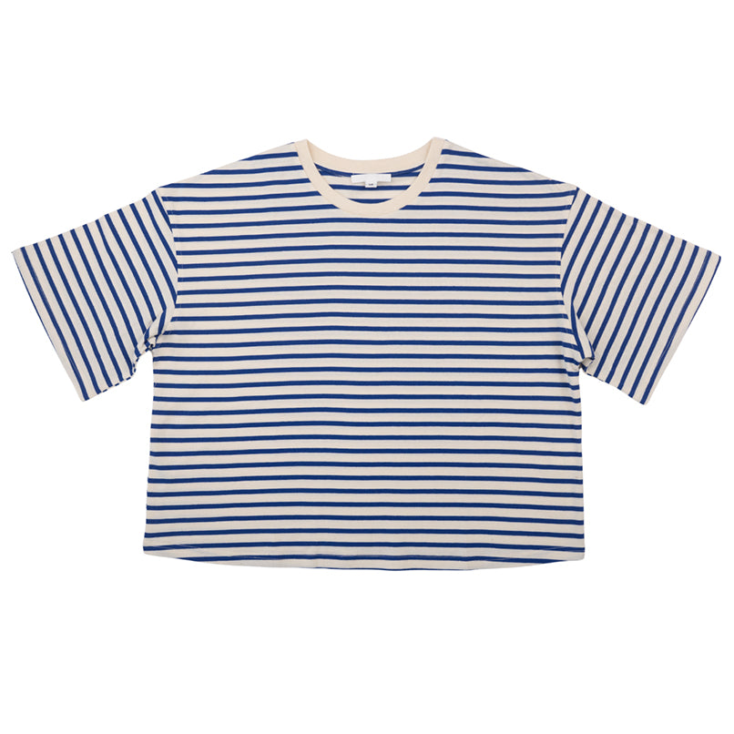 Sophie Store Boxy Striped T-shirt Ivory