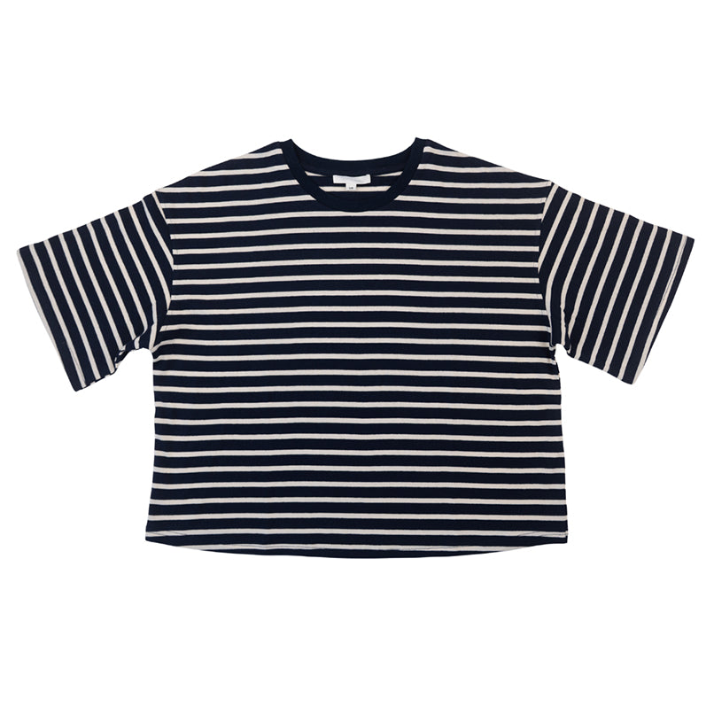 Sophie Store Boxy Striped T-shirt Blue