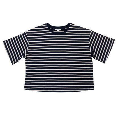 Sophie Store Boxy Striped T-shirt Blue