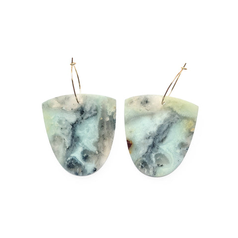 Amazonite Slice Earrings