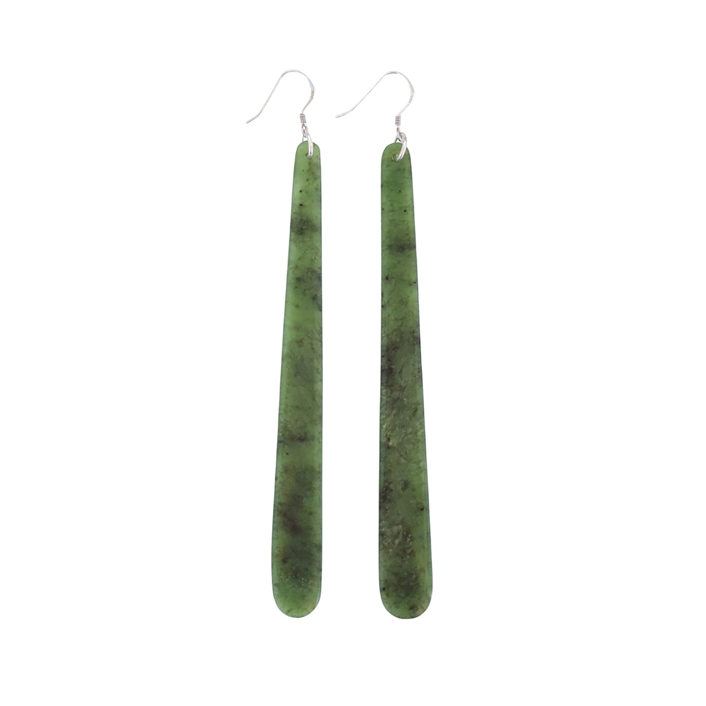 Sands Studio Long Curved Pounamu Earrings