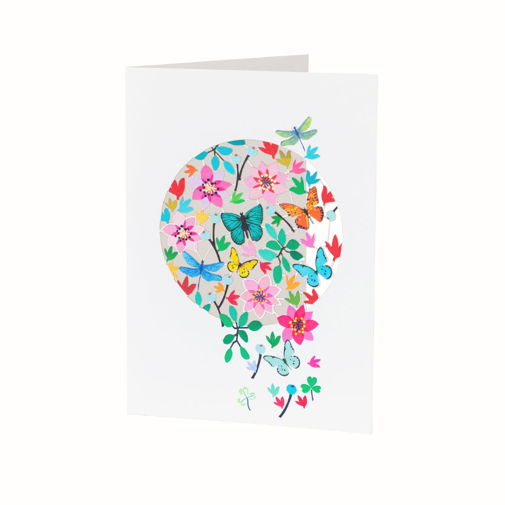 Butterflies and Flowers Card