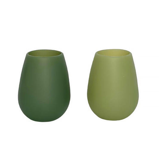 Sage and Olive Silicone Tumbler Set