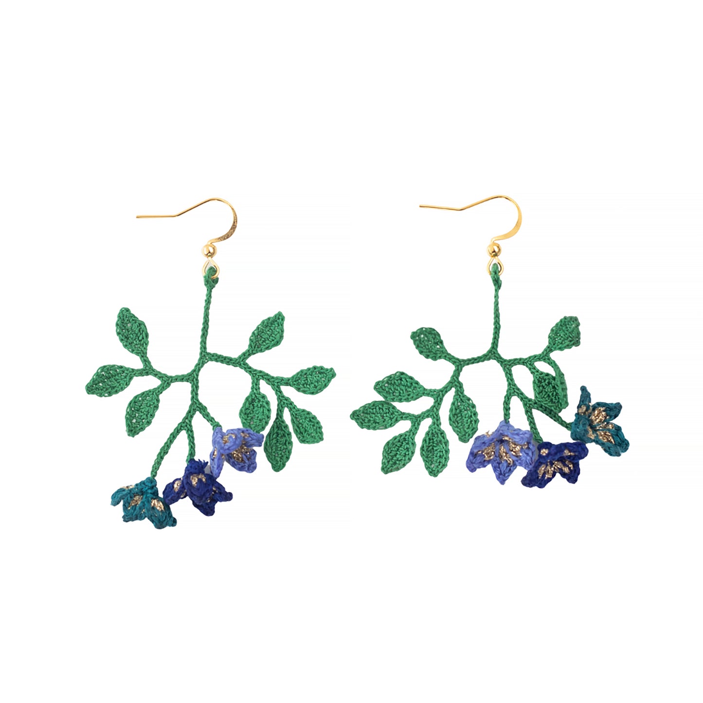 Blue Flower Earrings