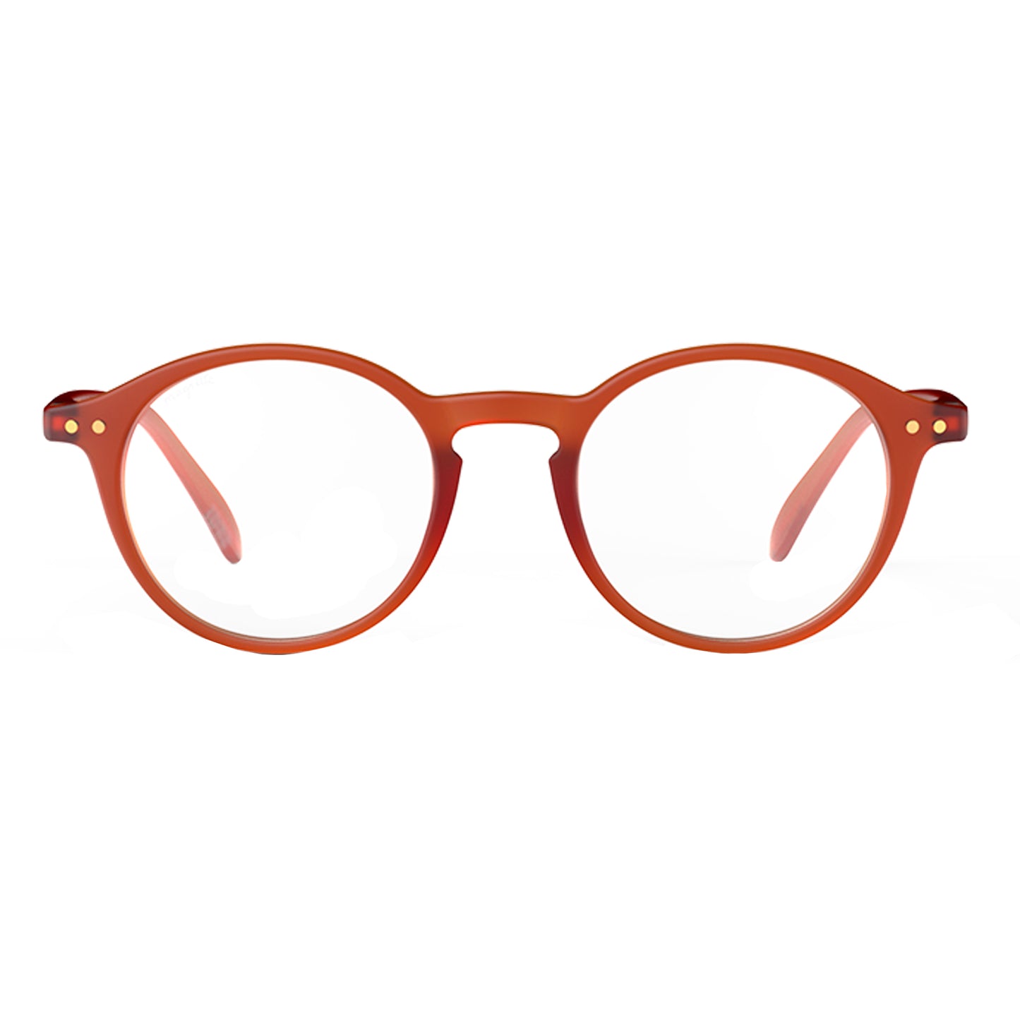 Heavy Red Reading Glasses Style D