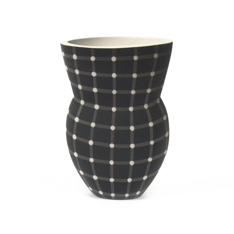 Medium Alice Rose Vase - Black Dot
