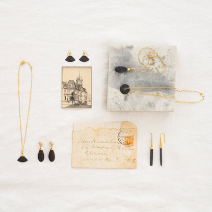 Charlotte Penman x Sands Studio Pīwakawaka Earrings Gold