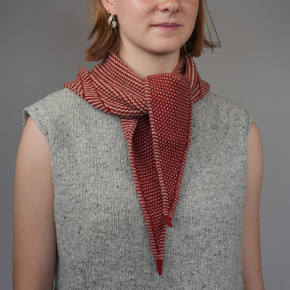 Knit Shepherd Taranaki Neckerchief Pōhutukawa Merino