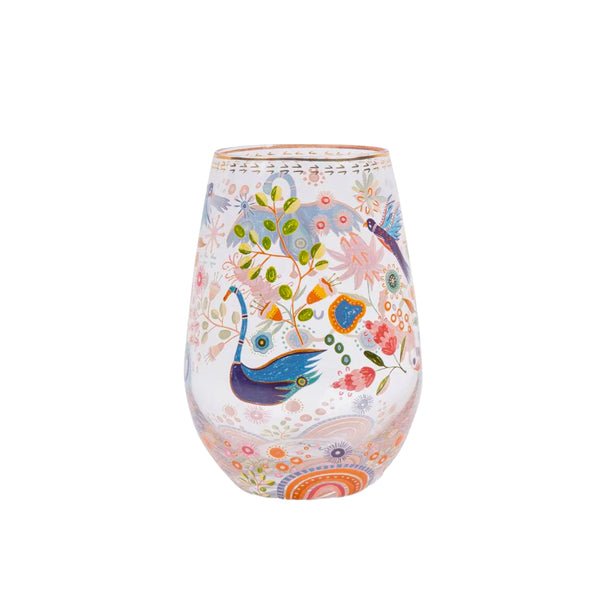 Blue Birds Glass