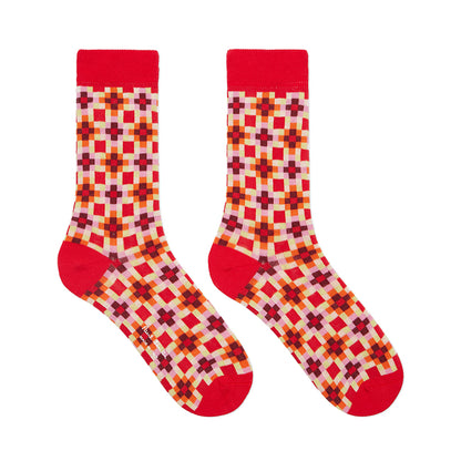 Paul Smith Socks Nadia Tiles Red