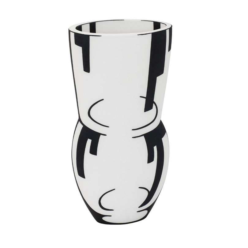 Alice Rose Cubist Dark Graphic Glass Mirage Vase