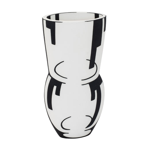 Alice Rose Cubist Dark Graphic Glass Mirage Vase