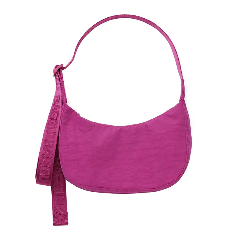 Baggu Medium Crescent Bag Deep Fuchsia