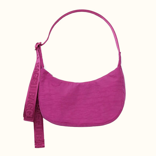 Baggu Medium Crescent Bag Deep Fuchsia