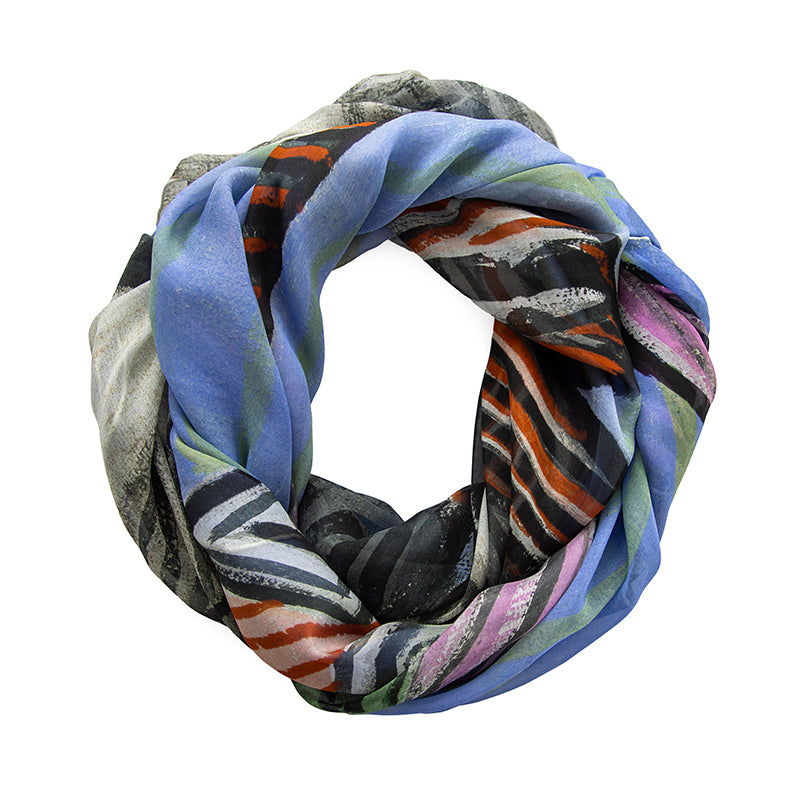 Picasso Femme au Chapeau Rayé Silk Scarf