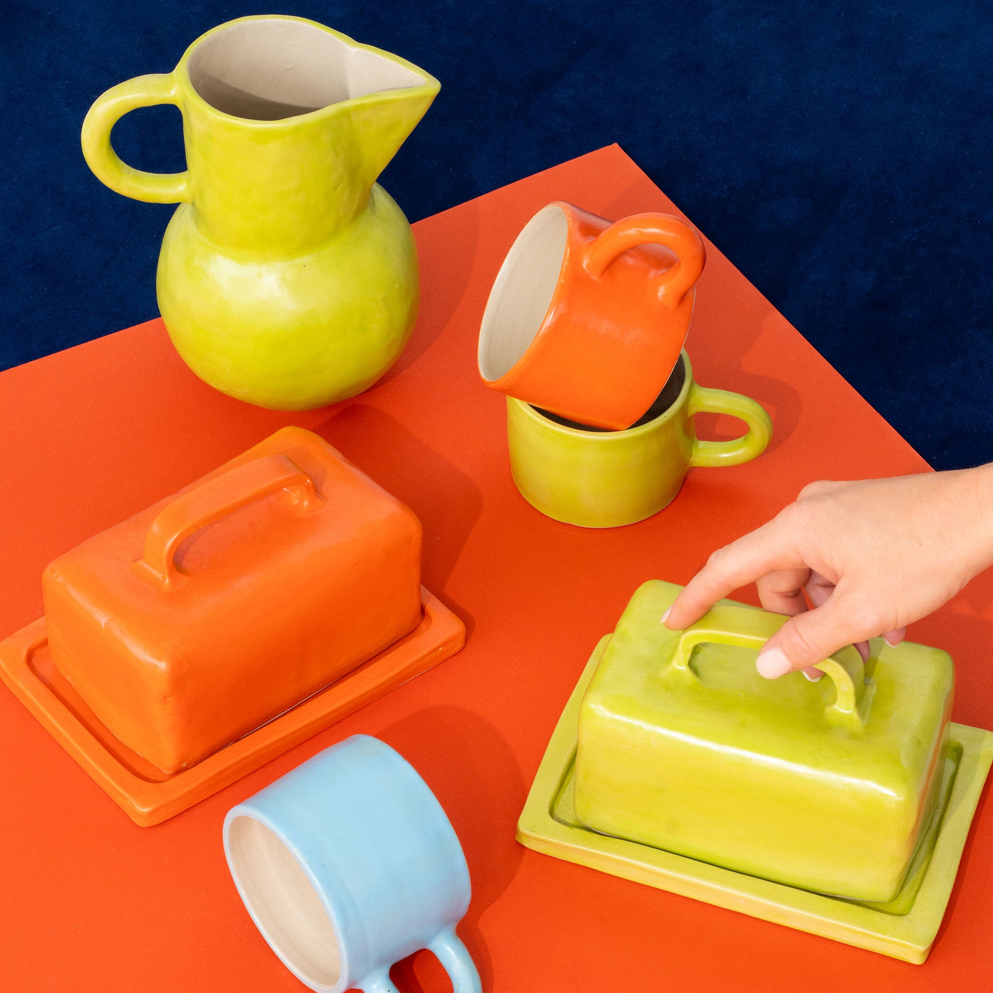 Slab Ceramics Mug Tangerine - Auckland Art Gallery Shop