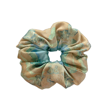 Van Gogh Wheat Fields Scrunchie Mulberry Silk