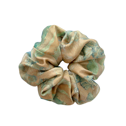 Van Gogh Wheat Fields Scrunchie Mulberry Silk