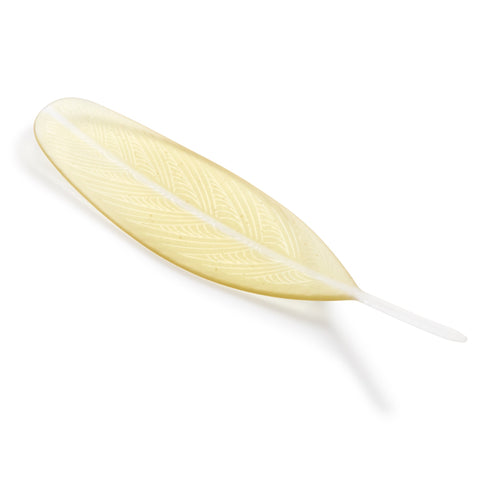 Citrine Glass Feather