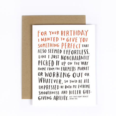 Awkward Birthday Greeting Card