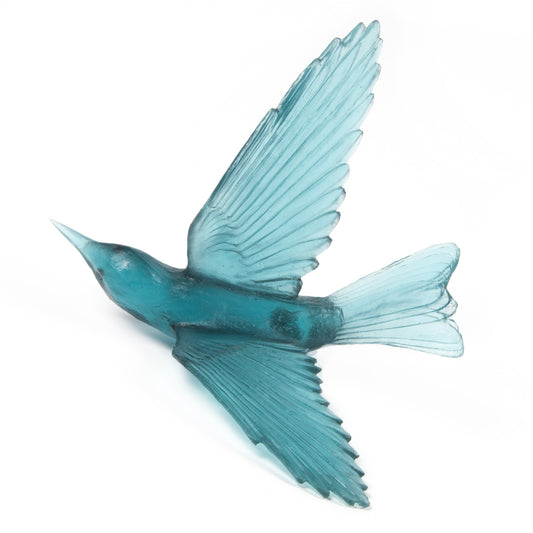 Jade Green Bellbird Glass Bird