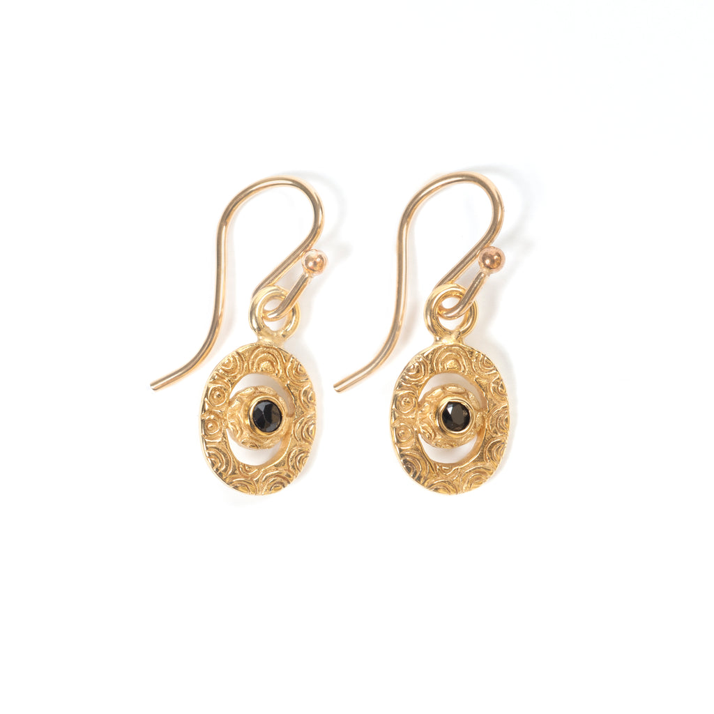 Mini Artemis Gold and Spinel Earrings
