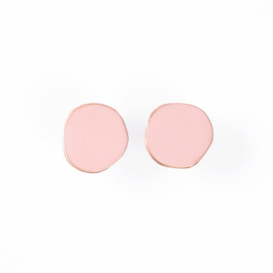 Love Fool Dot Studs Pink