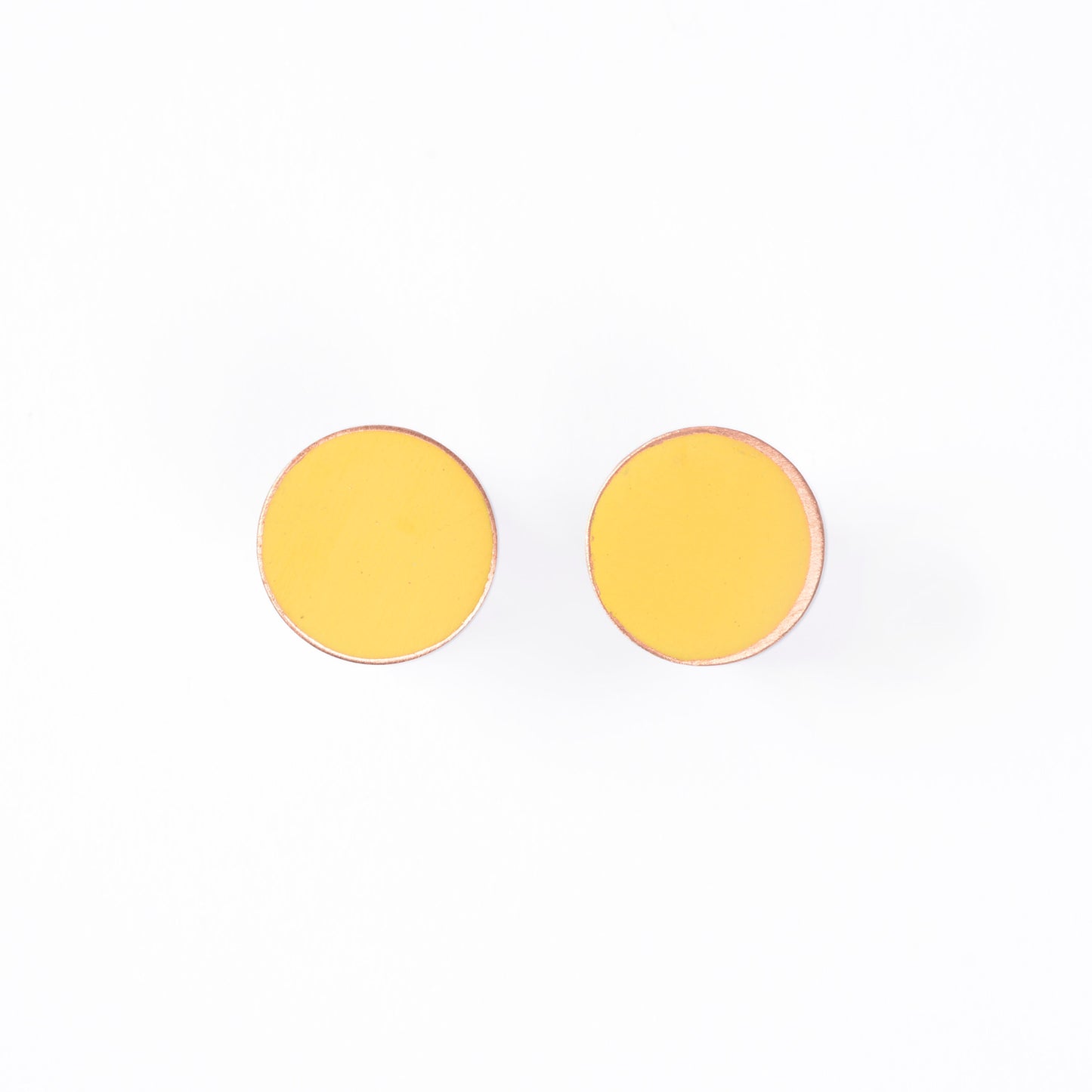 Love Fool Dot Studs Mustard