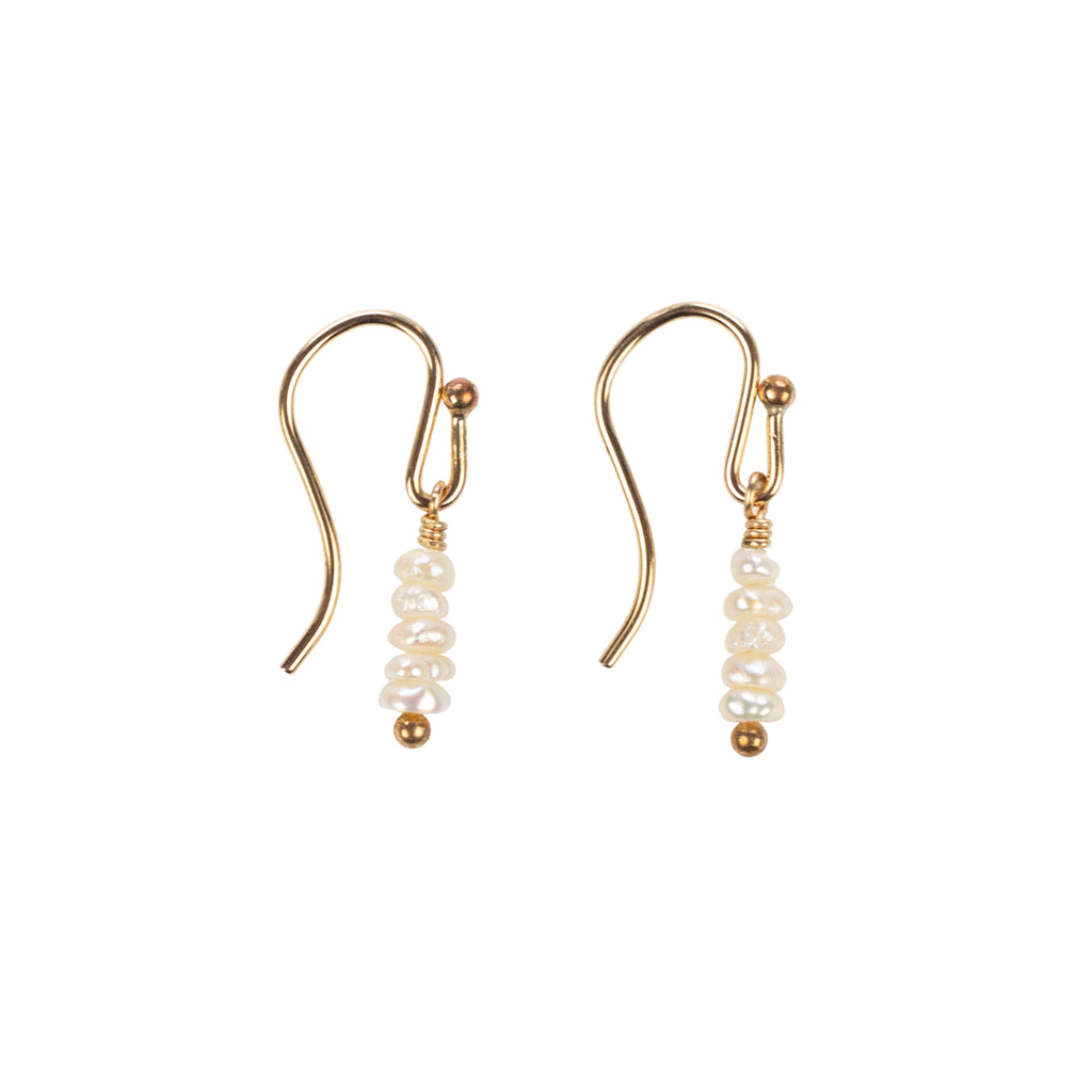 Aya Pearl Gold Earrings