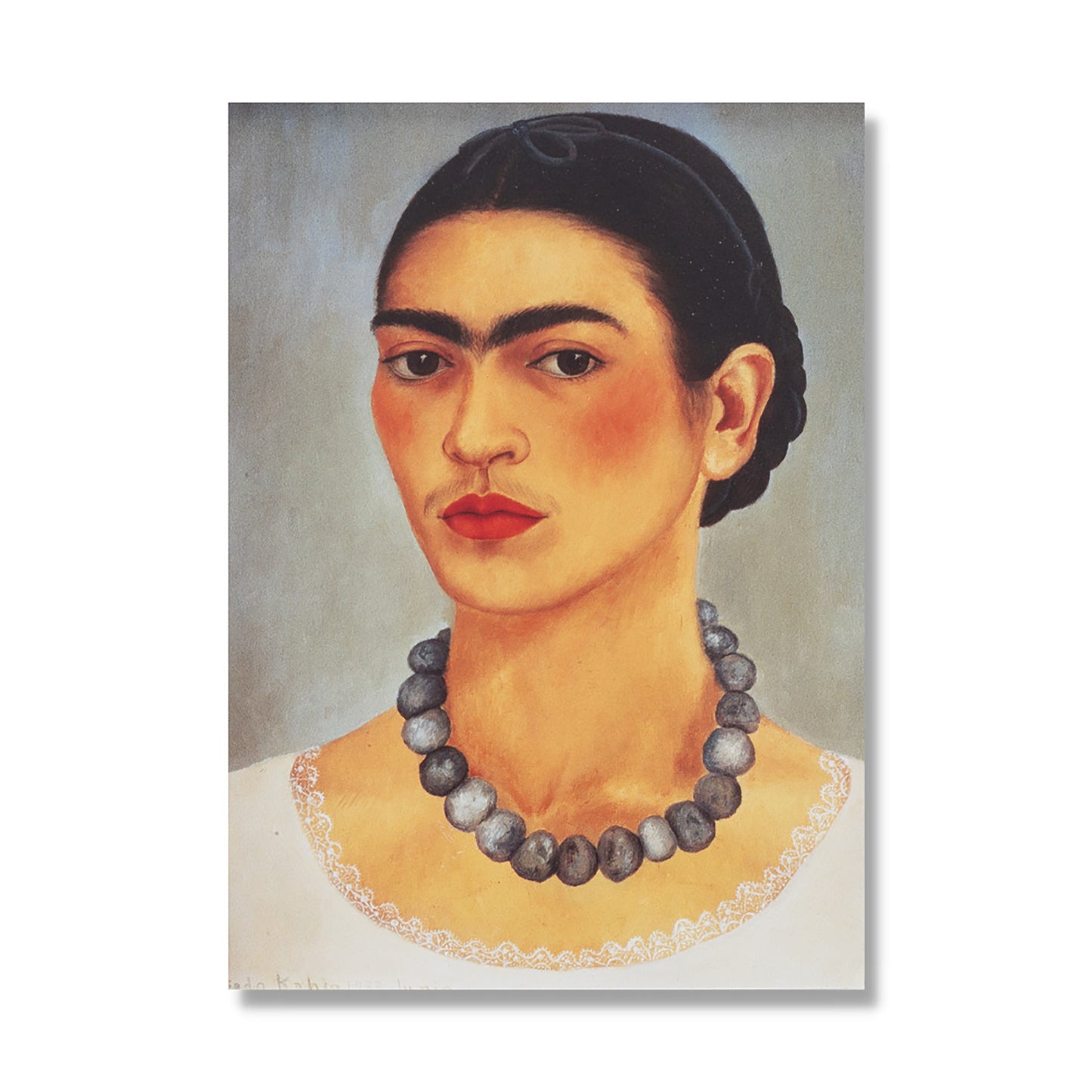 Frida Kahlo Self-Portrait with Necklace Notebook