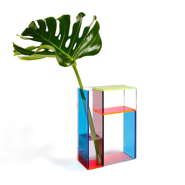 MoMA Neon Mondrian Vase