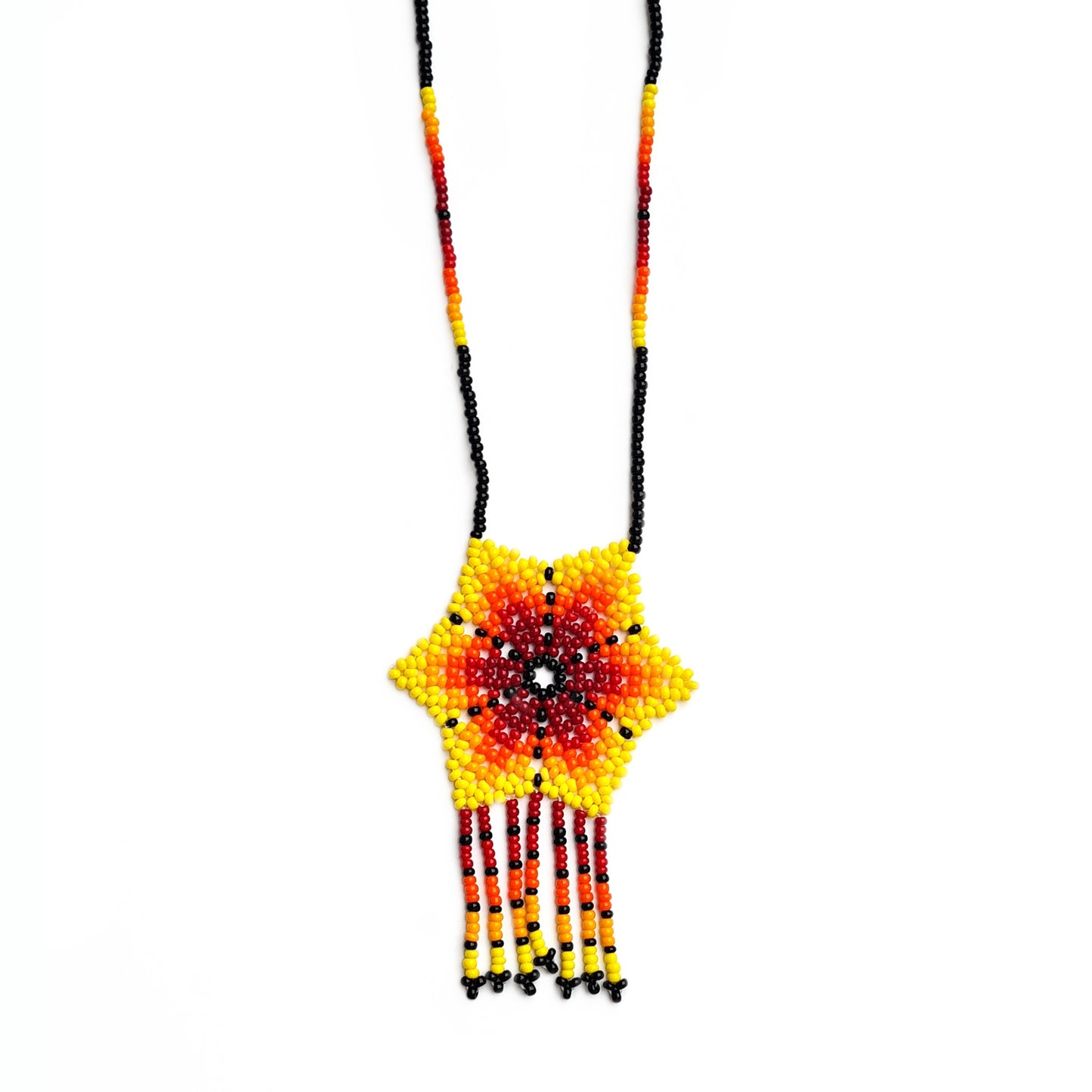 Mexican Peyote Necklace Yellow