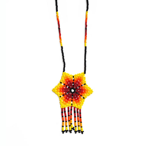 Mexican Peyote Necklace Yellow
