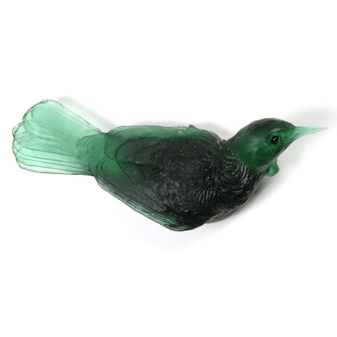 Emerald Tui Glass Bird