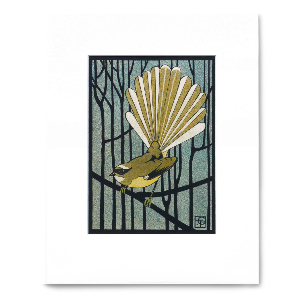 Pied Fantail Print