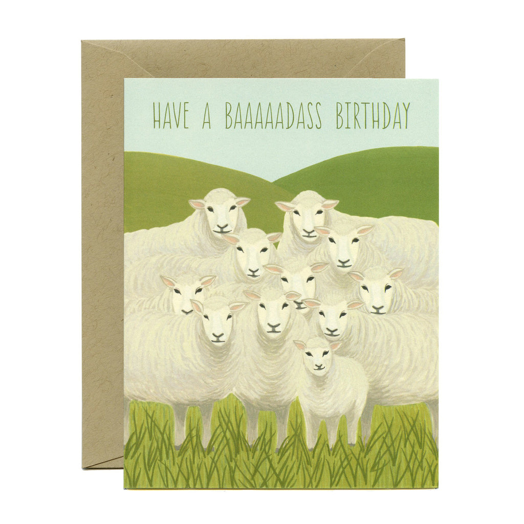 Badass Sheep Card